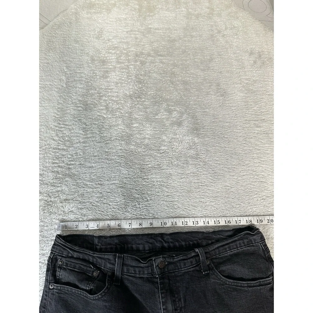 Levi's 505 Mens‎ Straight Black Denim Jeans Size 40x30 Act (40x29)